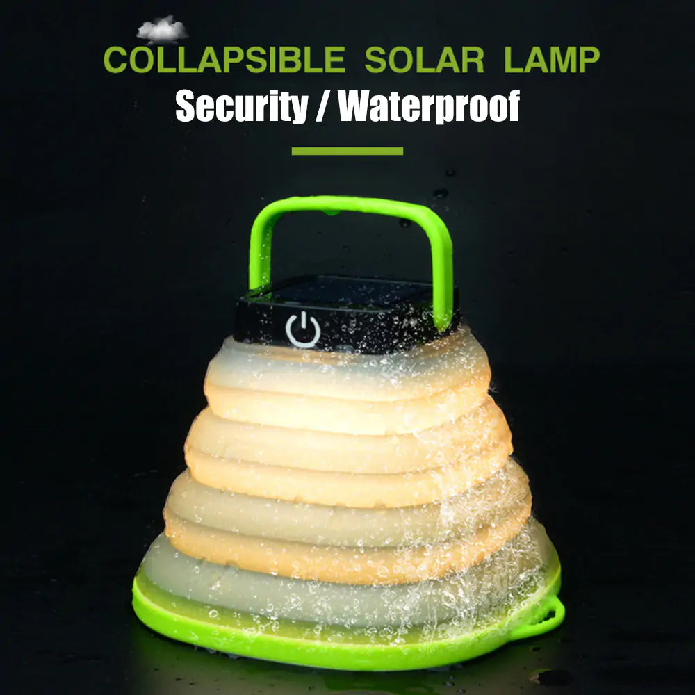 Hopfällbar campinglampa