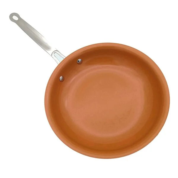 Non-stick koppar stekpanna