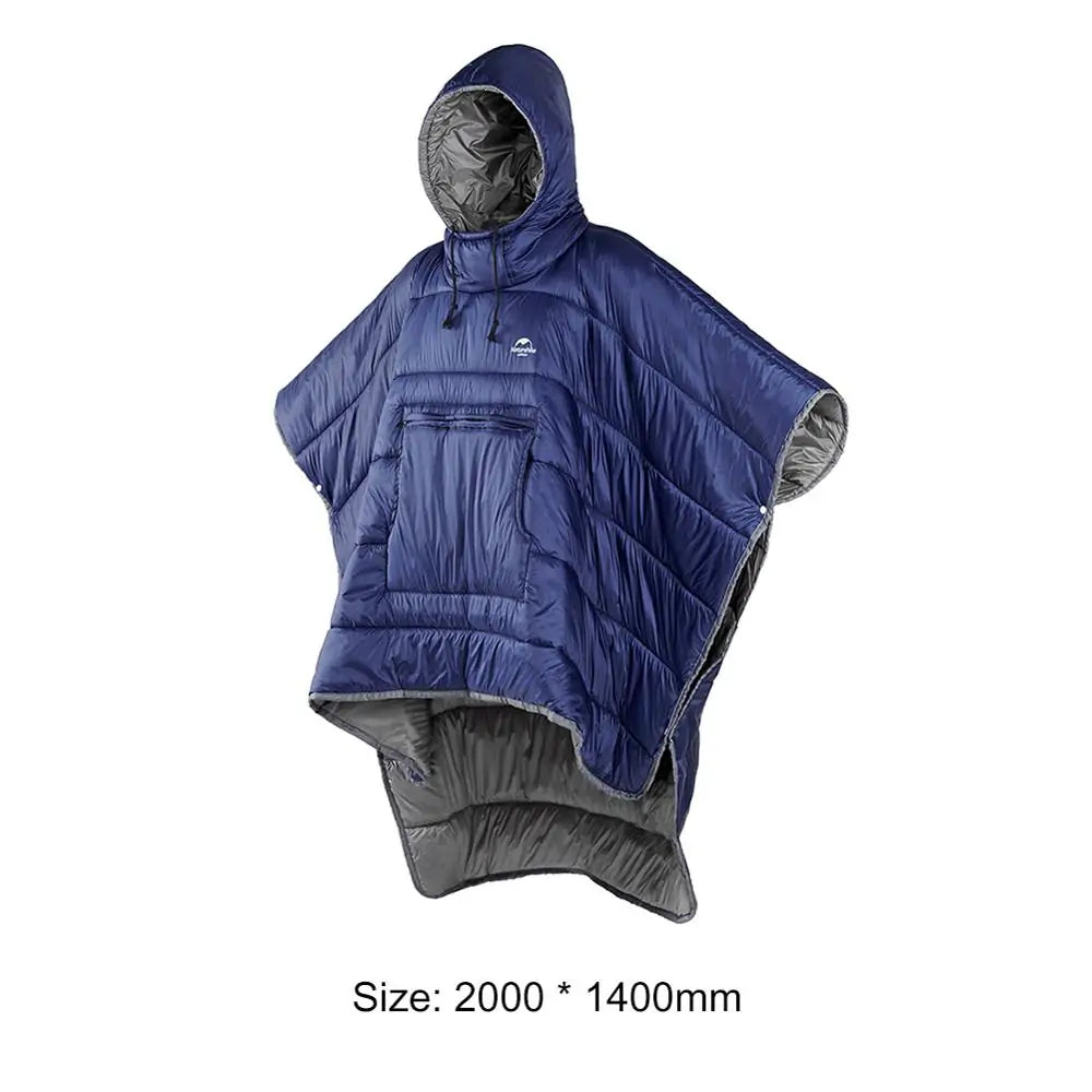 Camping Sovsäck i Poncho stil