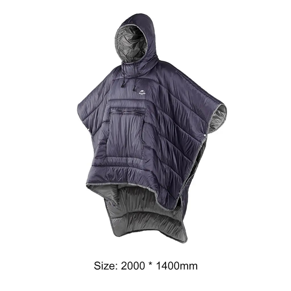 Camping Sovsäck i Poncho stil