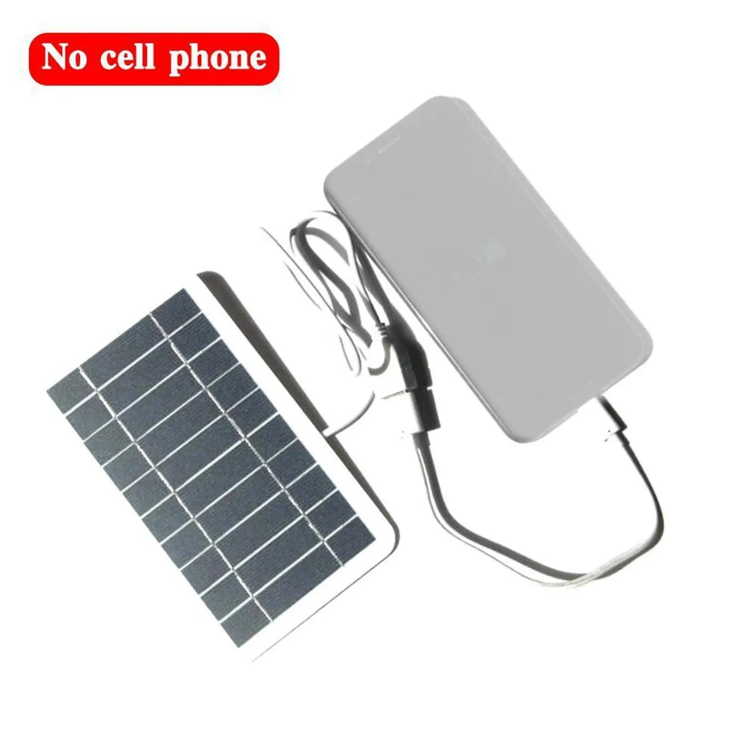 Bärbar solpanel 5V 2W Solpanel med USB Säker Laddning Stabilisera Batteriladdare För Power Bank Telefon Utomhus Camping Hem