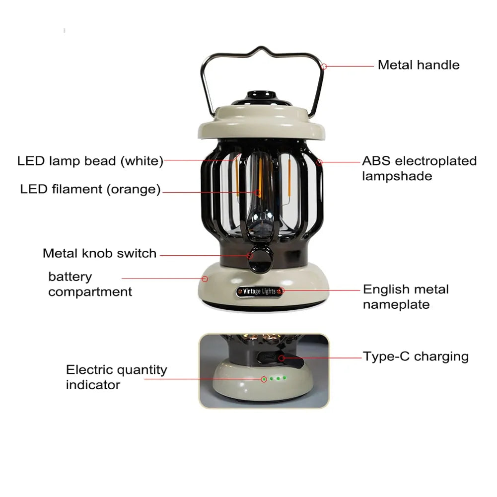 Camping LED Lampa